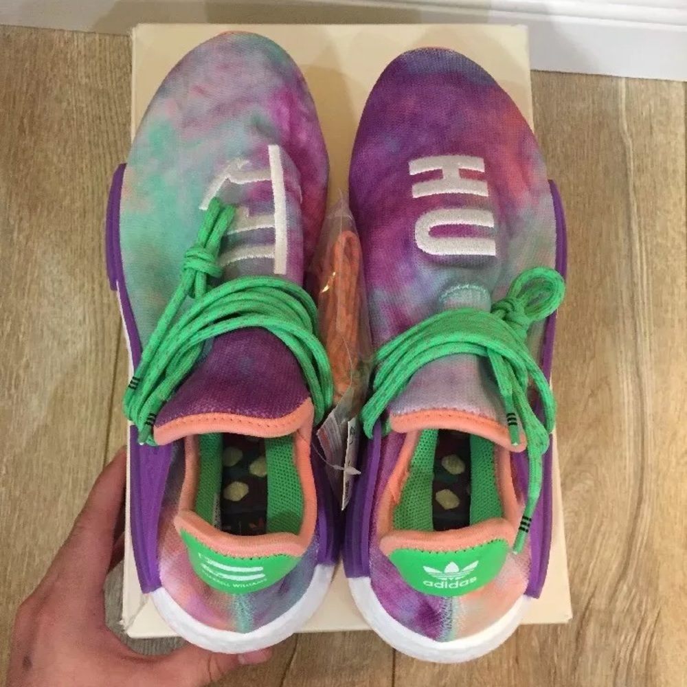 Adidas human race “holi chalk coral”
